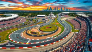 Une illustration des défis du circuit d'Austin pour les pilotes de F1.